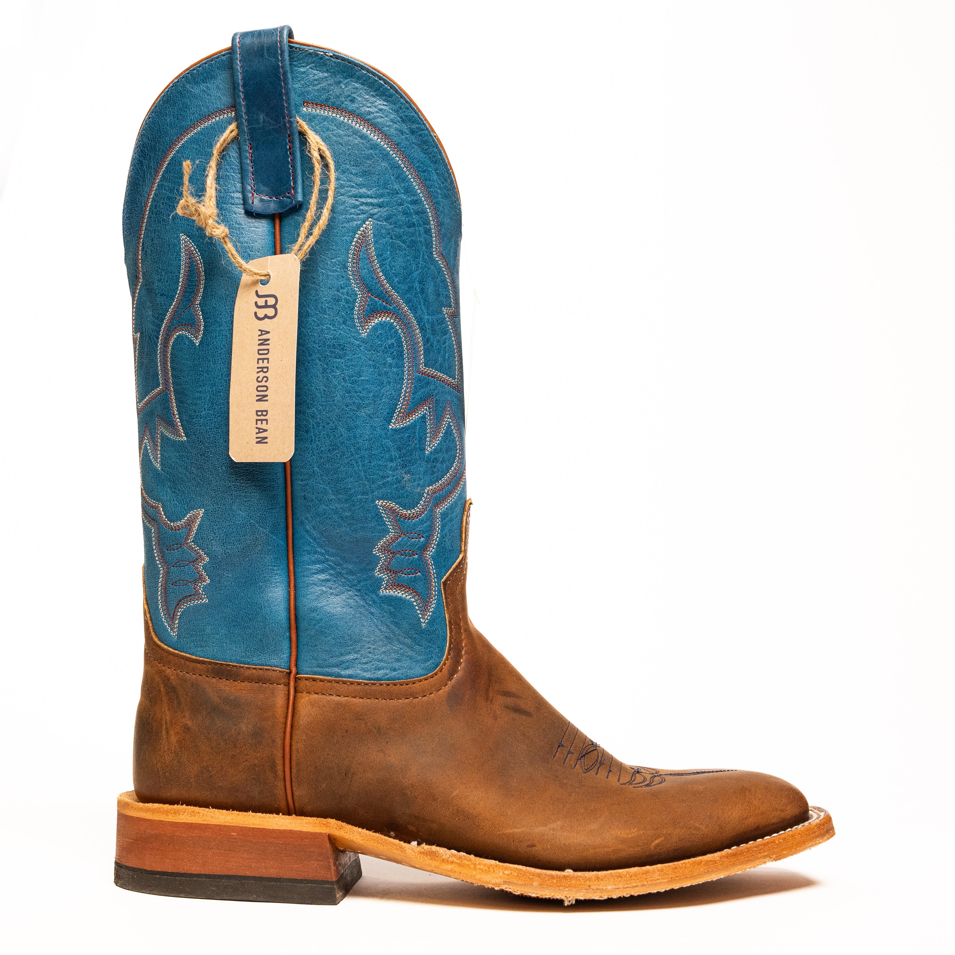 Anderson Bean Golden Brown Predator with 13" Sky Avatar Top - Crazy House Western Wear