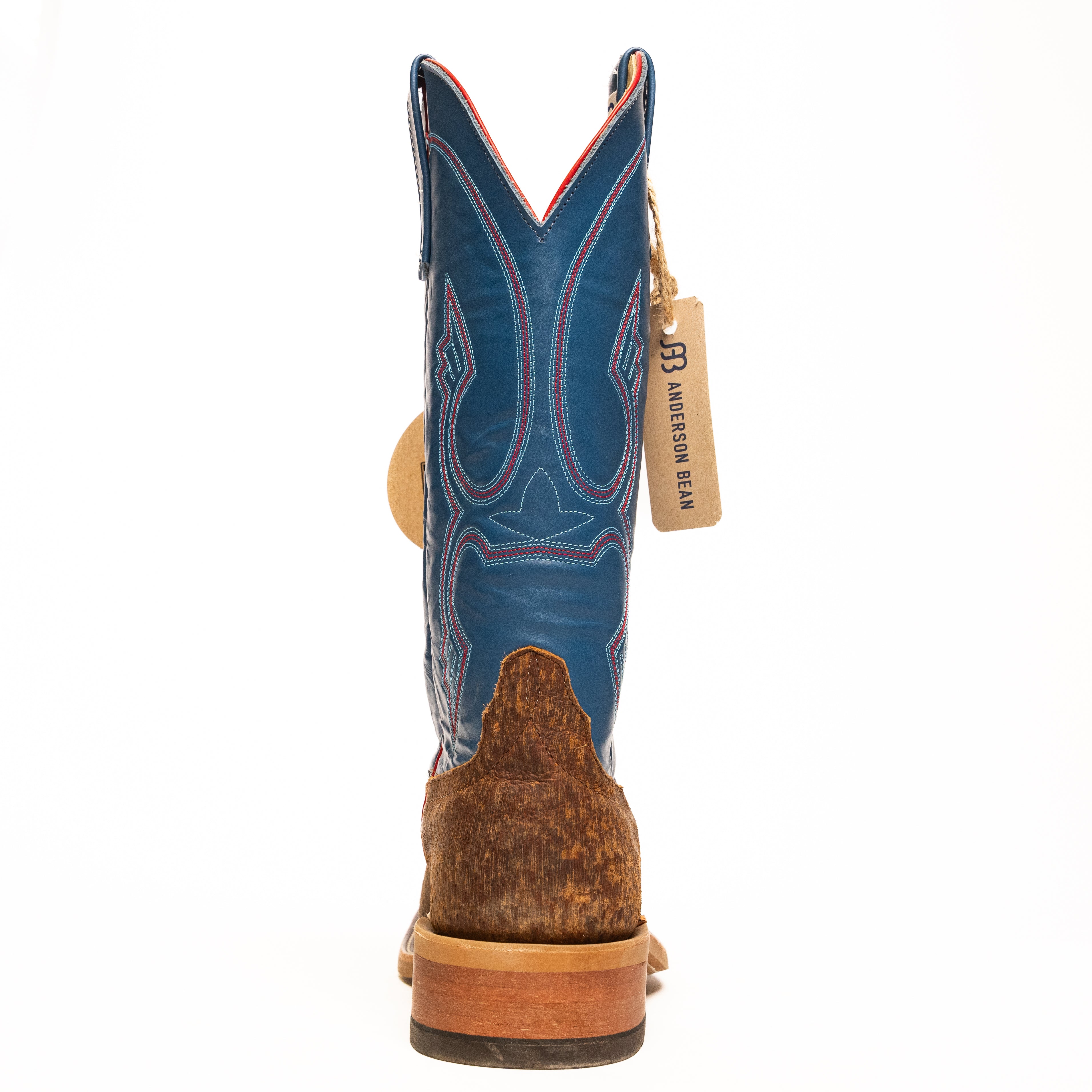 Anderson Bean Havana Tag Boar with 13" Royal Blue Glove - Crazy House Western Wear
