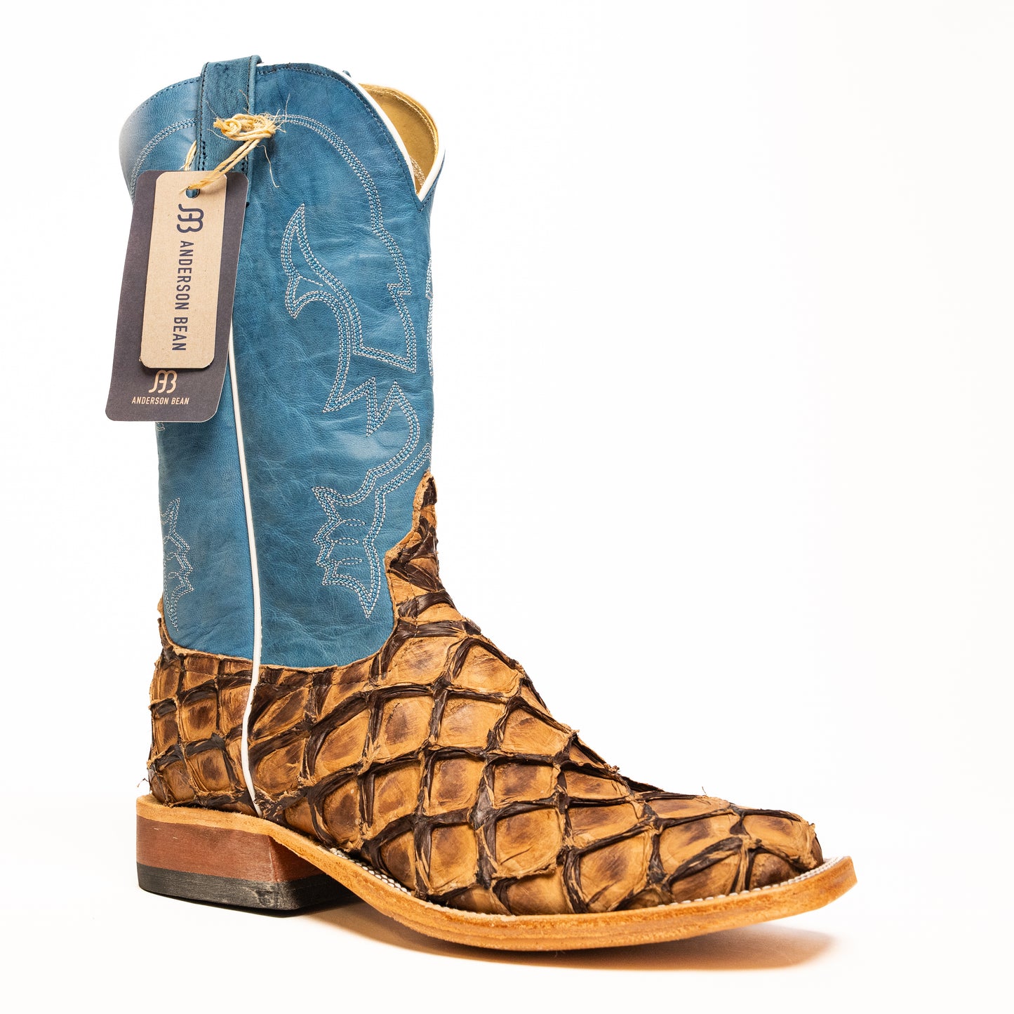 Anderson Bean Cigar Matte Big Bass with Blue Sinsation Top S3017 - Crazy House Western Wear