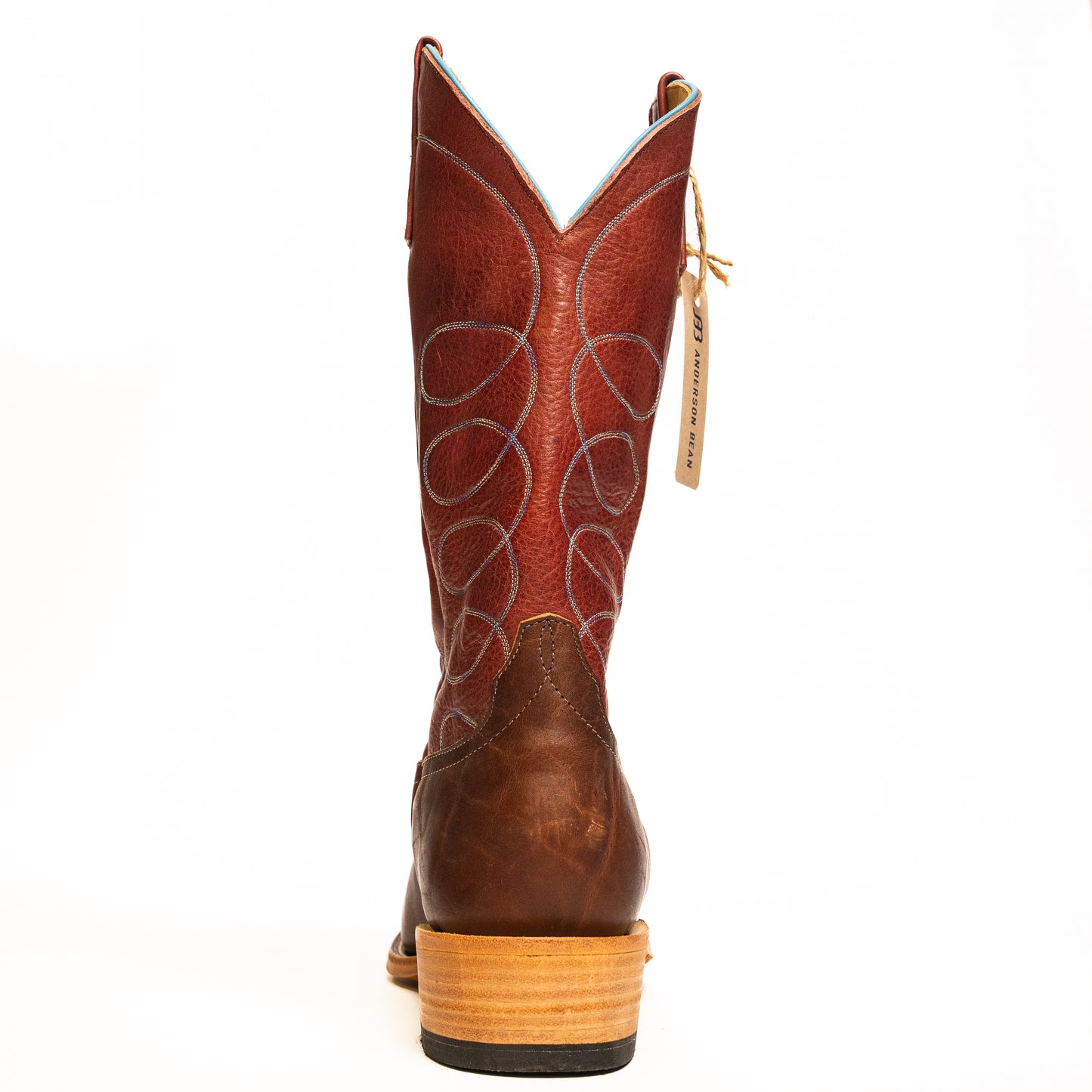 Anderson Bean Cordovan Bison with 13" Navajo Tops - Crazy House Western Wear