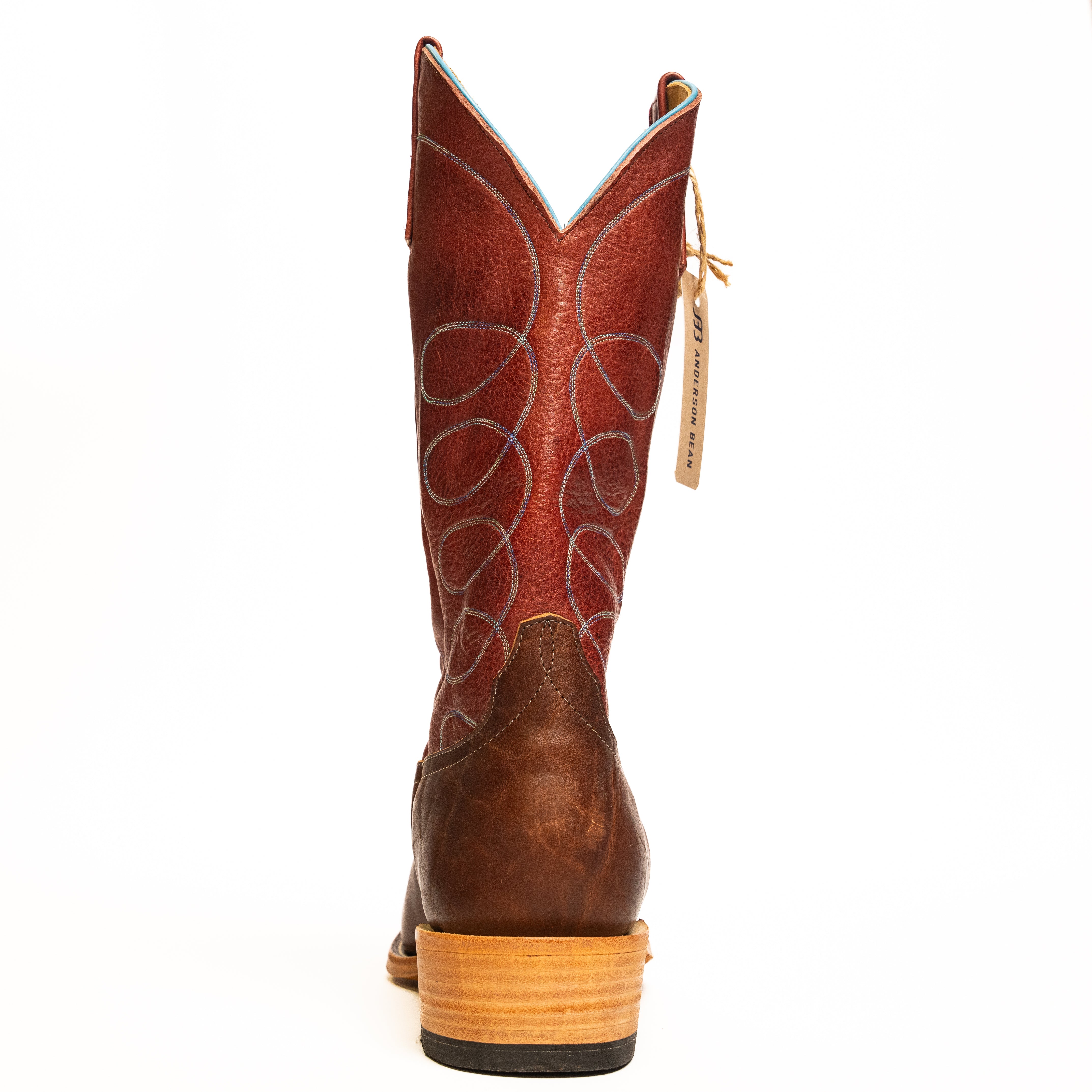 Anderson Bean Cordovan Bison with 13" Navajo Tops - Crazy House Western Wear