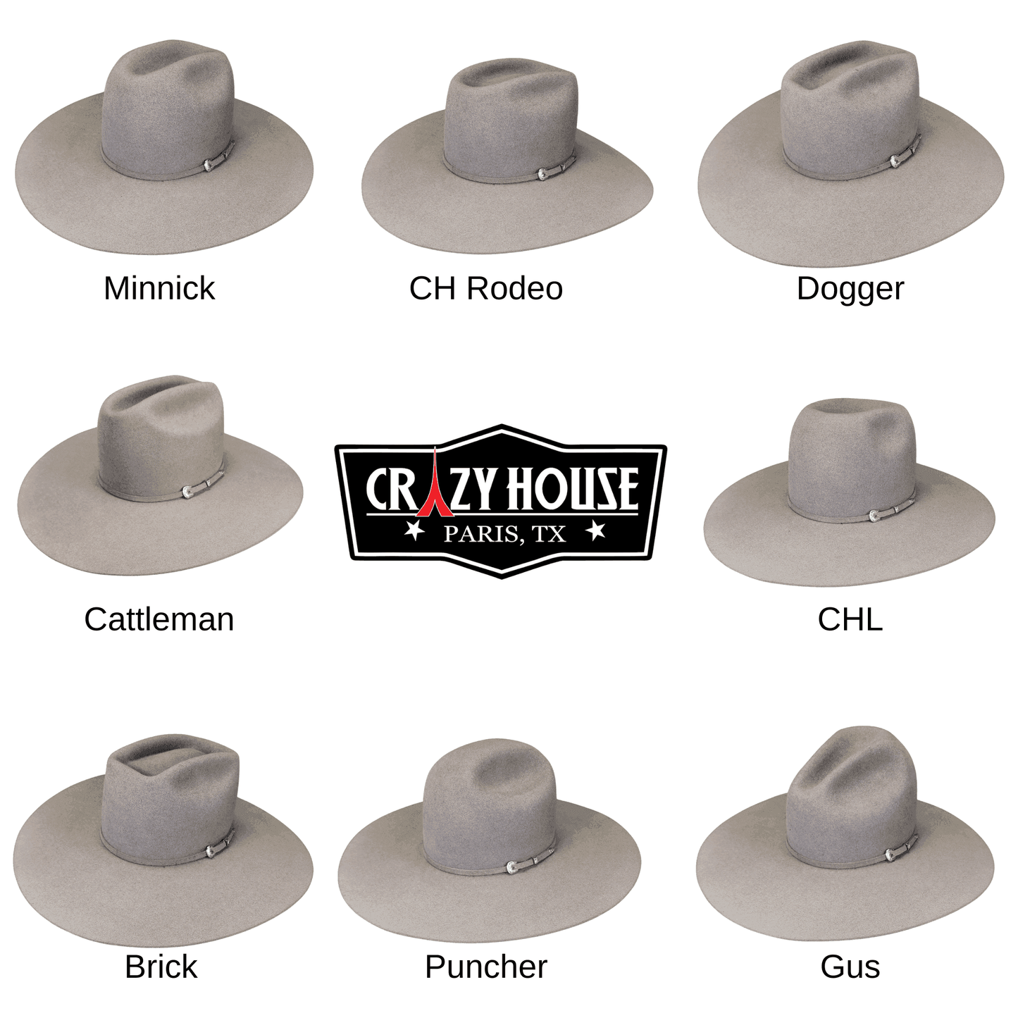 American 7X Pecan 4 1/2" Felt Hat - Crazy House Western Wear