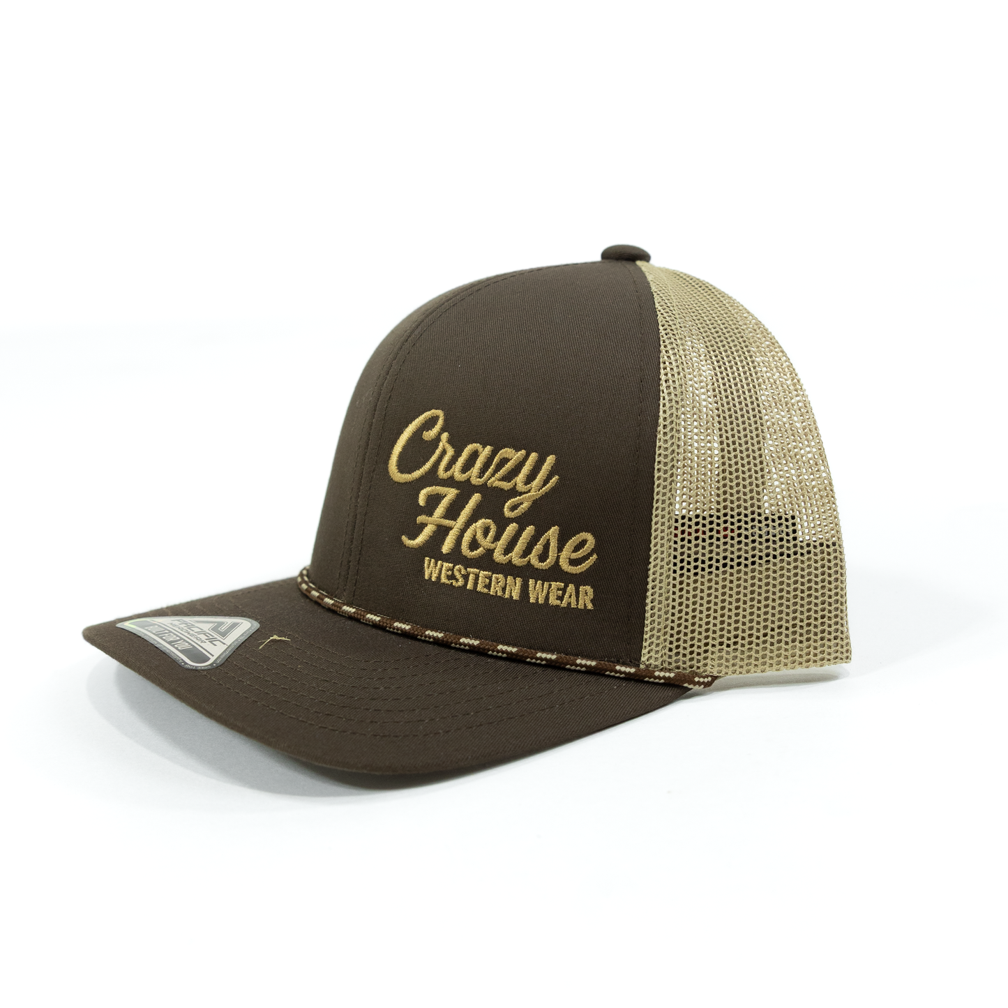 Crazy House Brown and Tan Snapback Cap