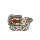 Girl's Angel Ranch Beaded Cactus Patterned Belt D130000297
