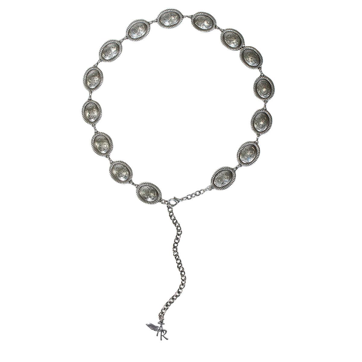 Women's Angel Ranch Floral Concho Belt D140005136 - Crazy House Western Wear