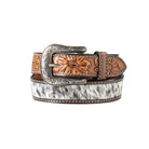 Women's Angel Ranch Calf Hair Tooled Belt D140006302 - Crazy House Western Wear