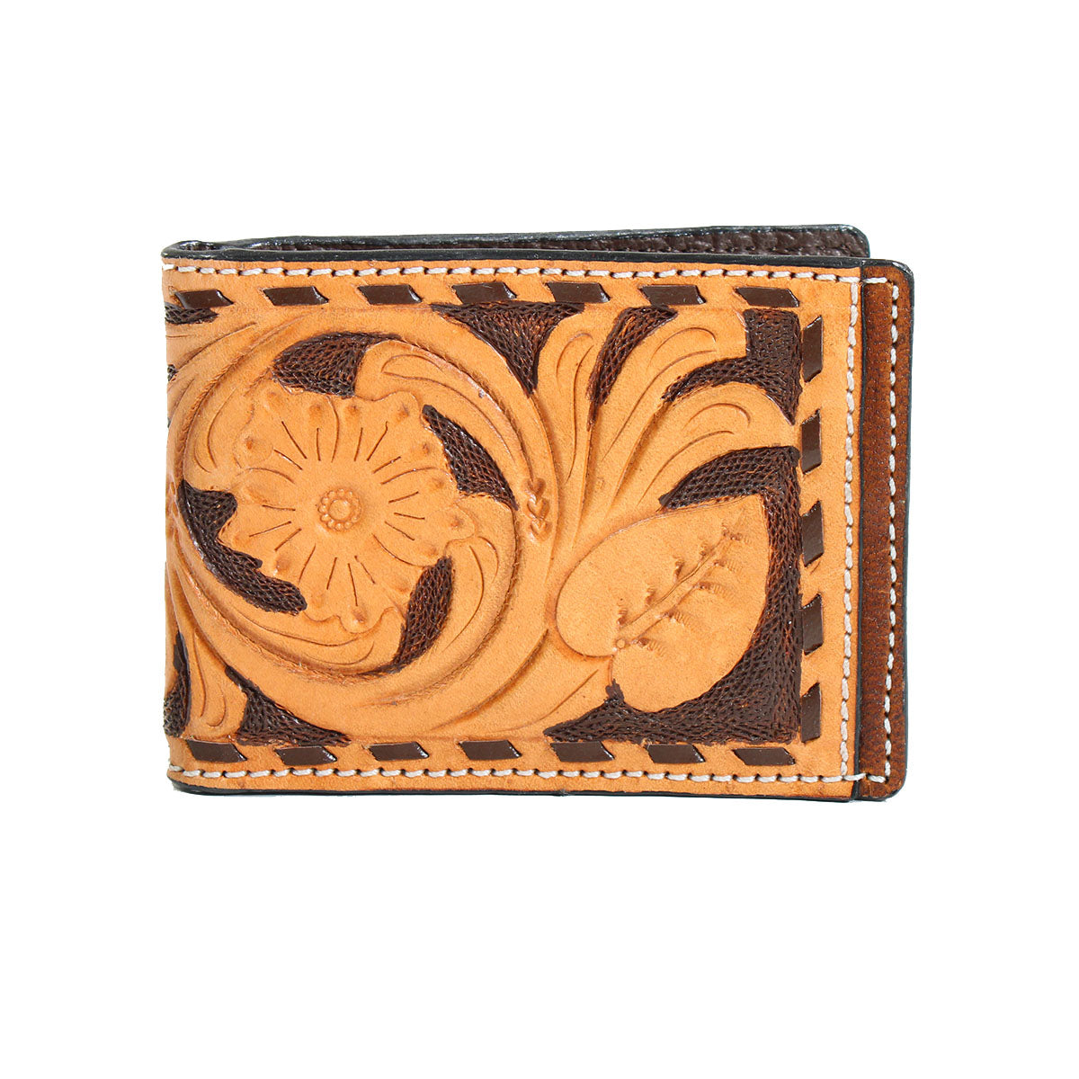 Men's 3D Bifold Spring Money Clip Wallet D250004208 - Crazy House Western Wear