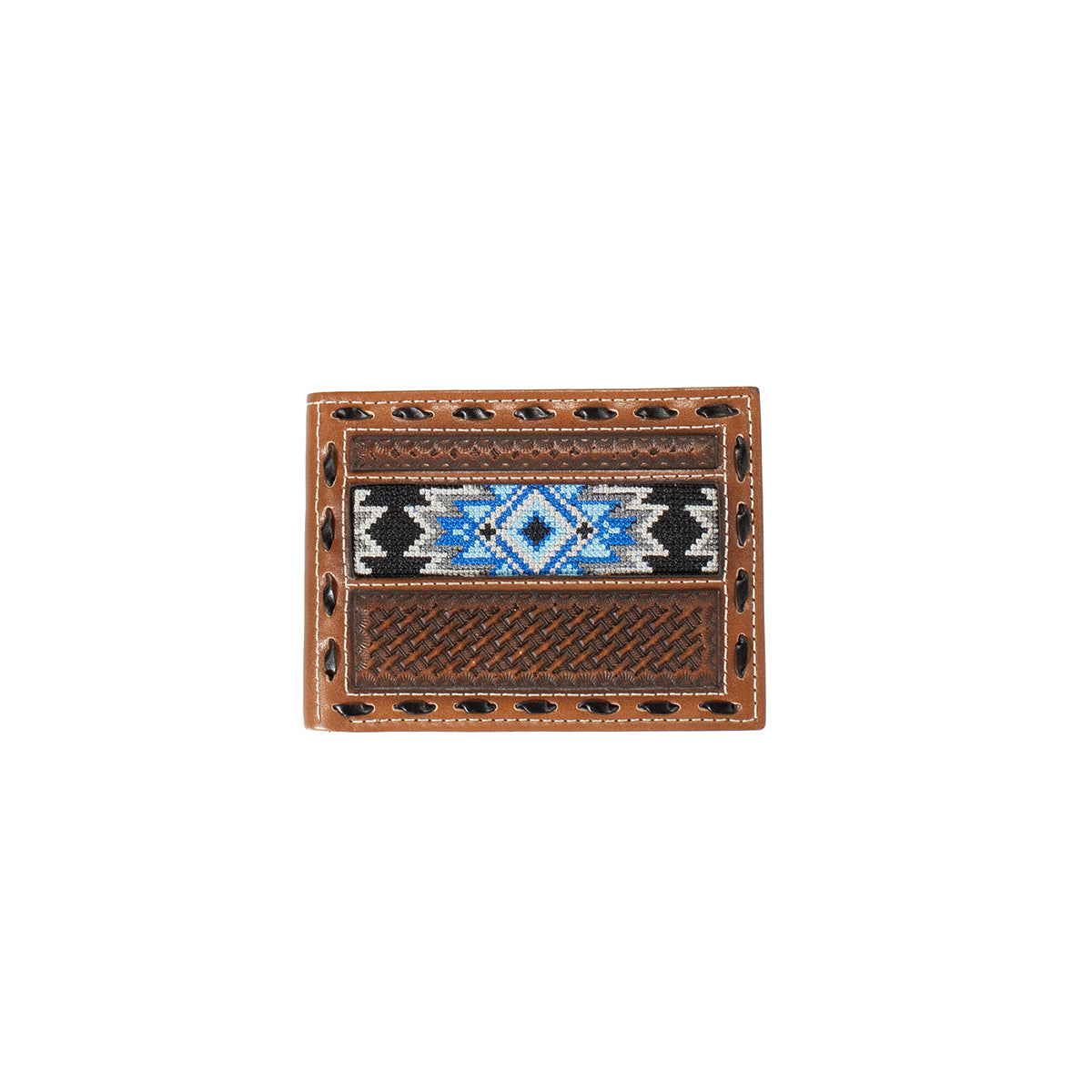 Men's 3D Bifold with Removable Pass case Brown Leather Wallet D250009602 - Crazy House Western Wear