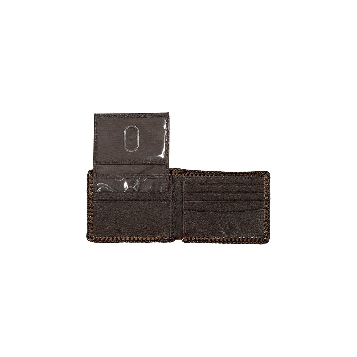 Men's 3D Brown Bifold Style with Removable Pass Case Wallet D250014702 - Crazy House Western Wear