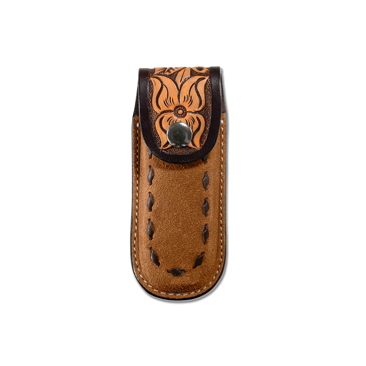 3D Tan Closed Style 100% Leather Knife Sheath D8403508