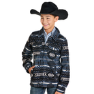 Boy's Panhandle Aztec Printed Navy Jacket