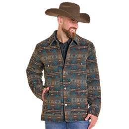 Men's Panhandle Long Aztec Jacquard Jacket