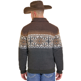 Men's Panhandle Pueblo Southwestern Border Print Bomber Jacket