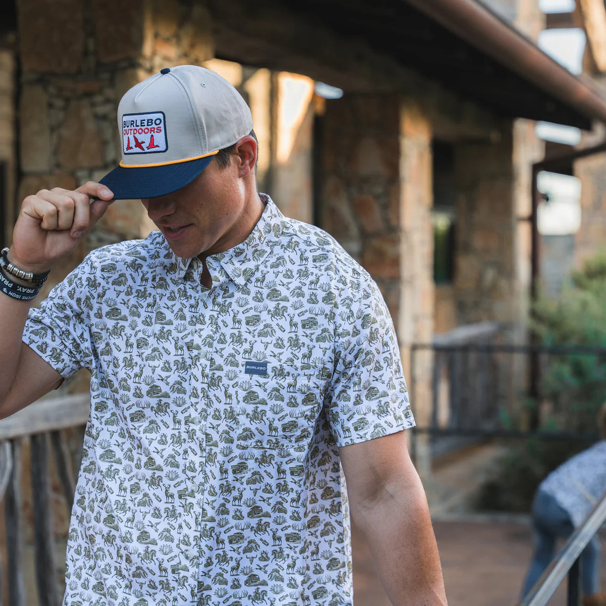 Men's Burlebo Performance Button Up "Into The Wild" PBU-ITW