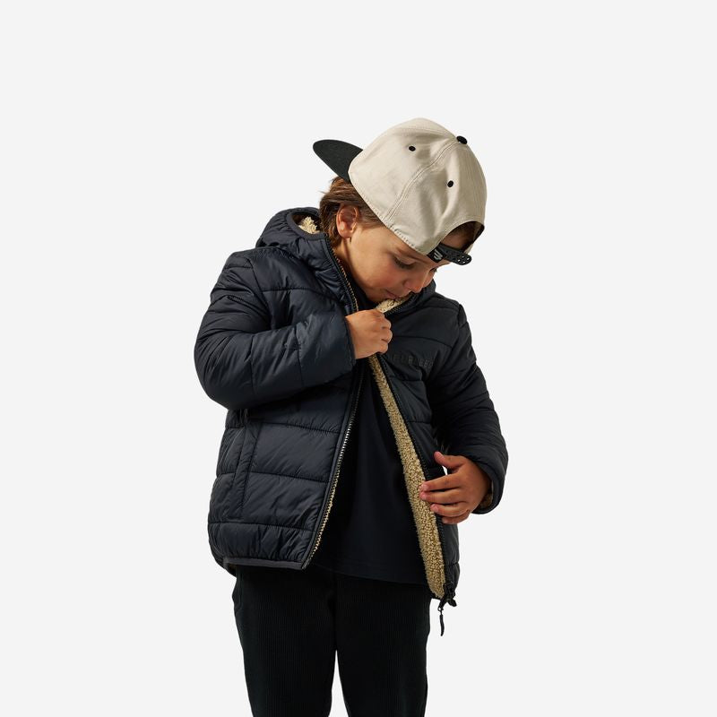 Burlebo Boy's Tan Mountain Fleece Hoodie Jacket Y-MFHJ-TAN