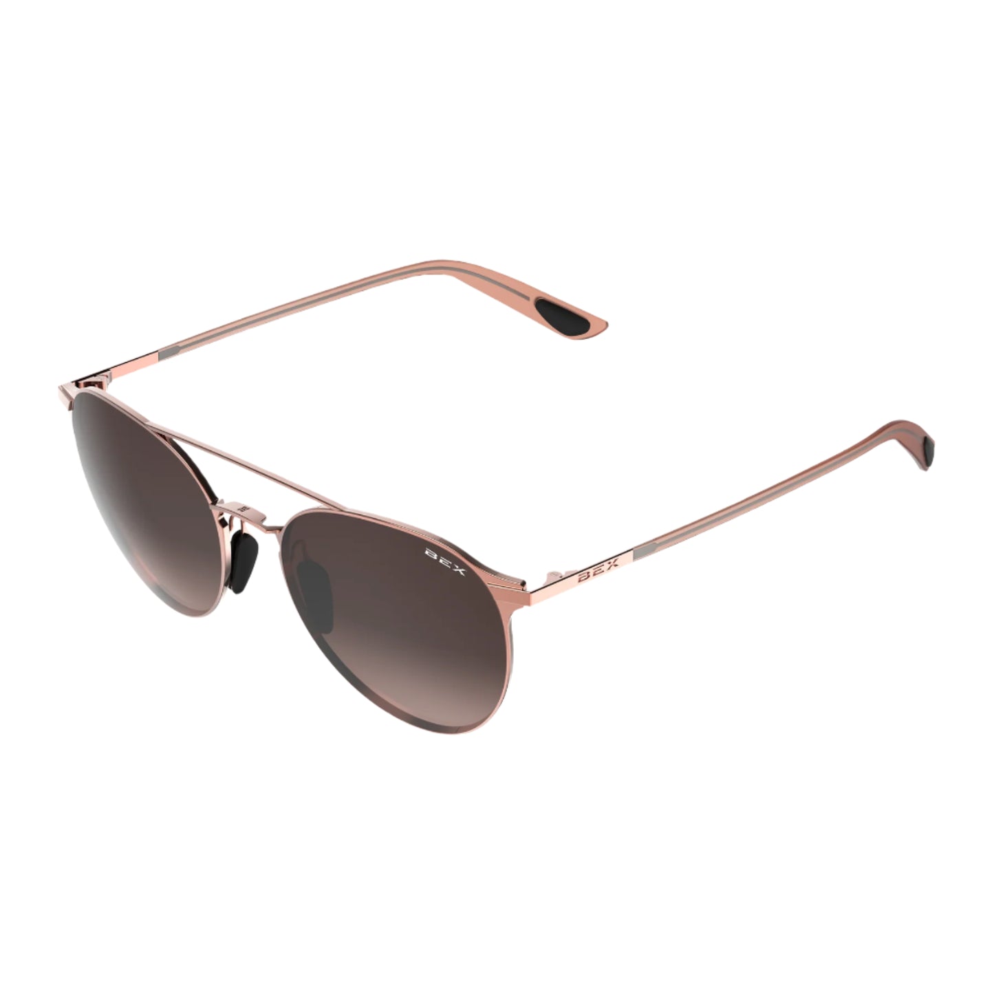 Women's Bex "Demi OTG" Rose Gold and Brown Sunglasses S168RB - Crazy House Western Wear