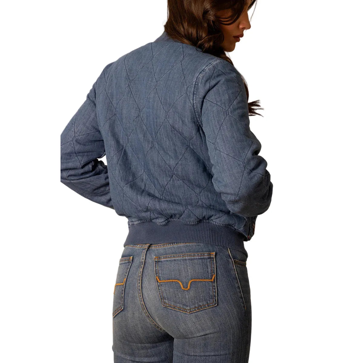 Women's Kimes Ranch Light Indigo Marino Bomber Jacket
