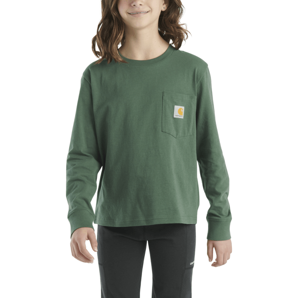 Girl's Carhartt Long Sleeve Graphic Tee CA7068-GH6 - Crazy House Western Wear