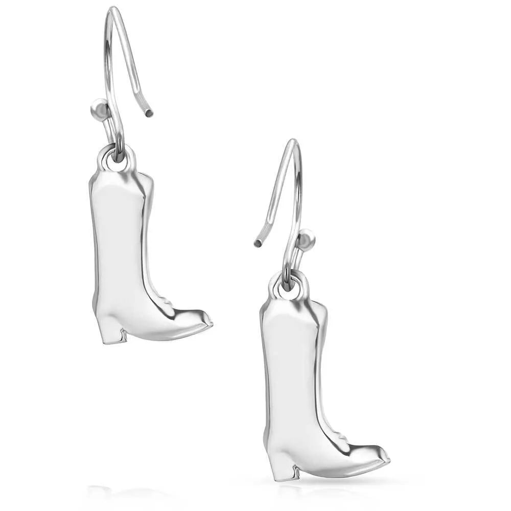 Women's Montana Silversmiths Sculpted Cowboy Boot Earrings ER5866