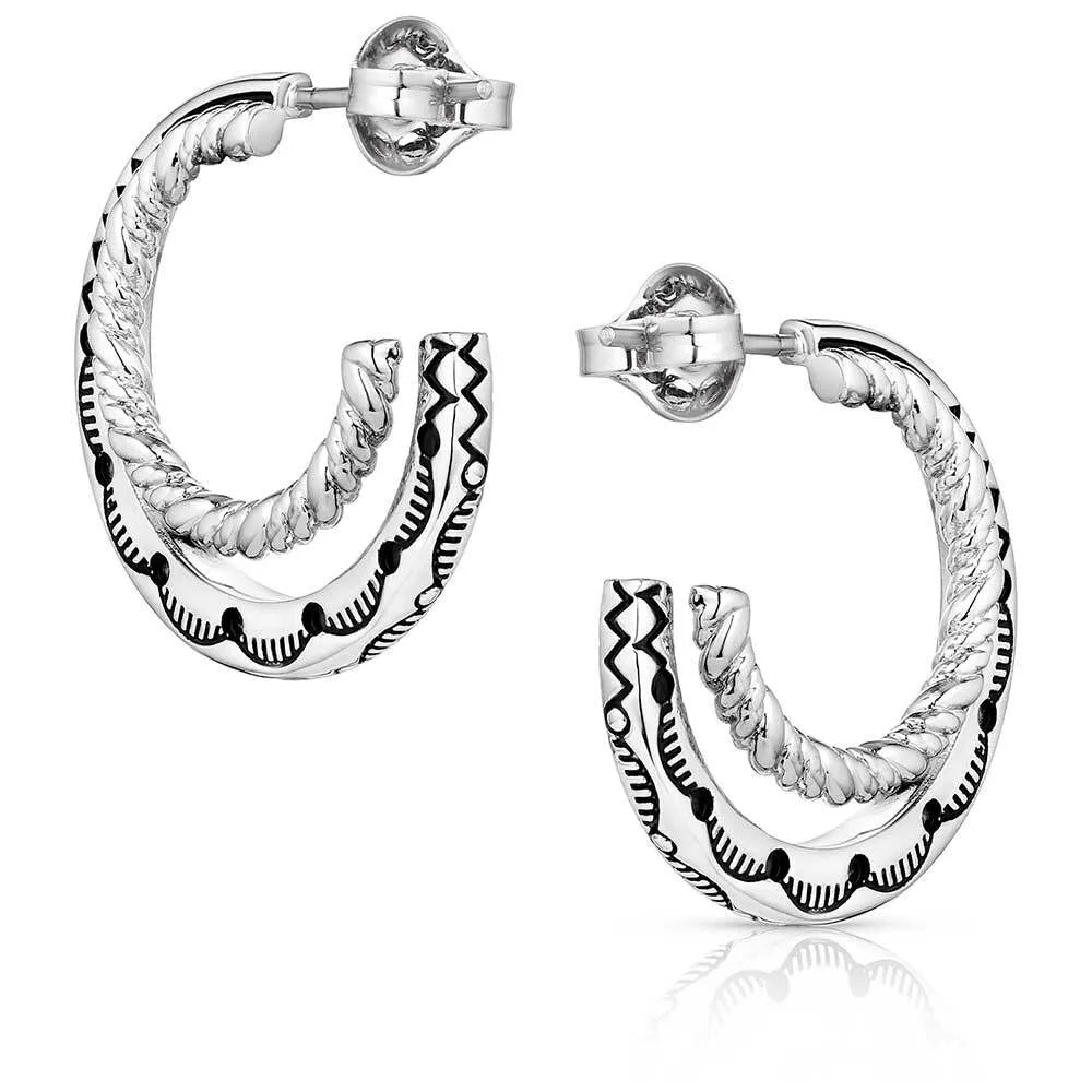 Women's Montana Silversmiths Enchanted Soul Hoop Earrings ER6105