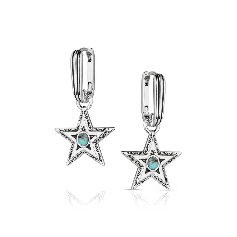 Women's Montana Silversmiths Lucky Star Turquoise Earrings ER6371