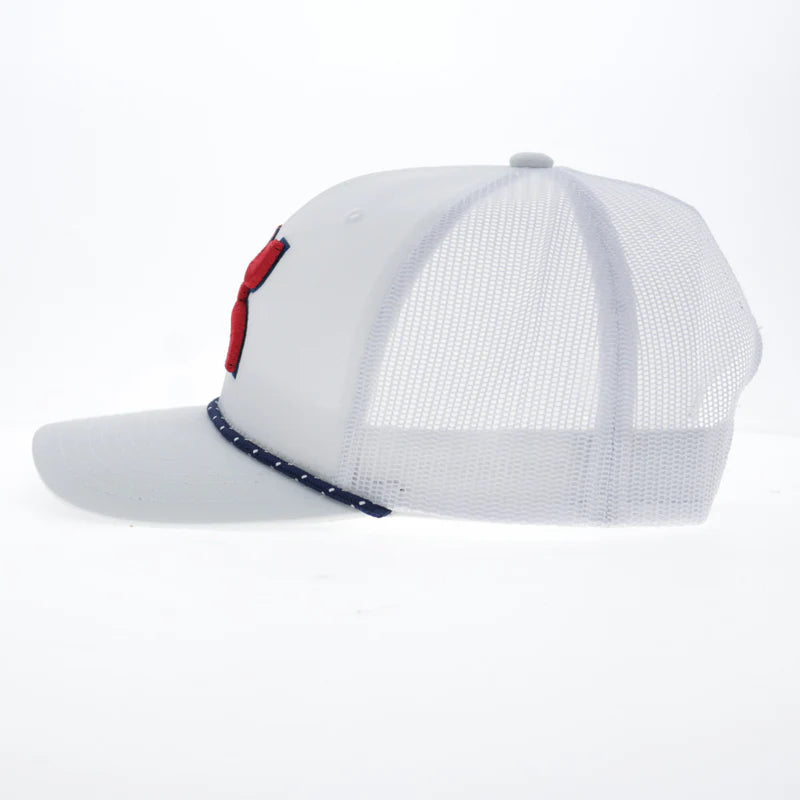 Men's Hooey "Sterling" Hat White with Red Hooey Logo 2606T-WH