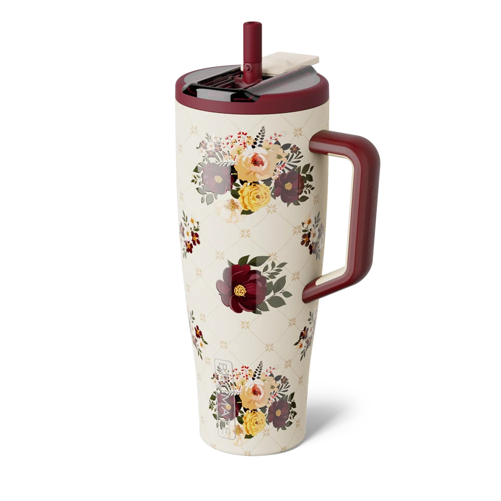 Brumate Quilted Floral 40oz Era Flip Tumbler DWEF40QFL