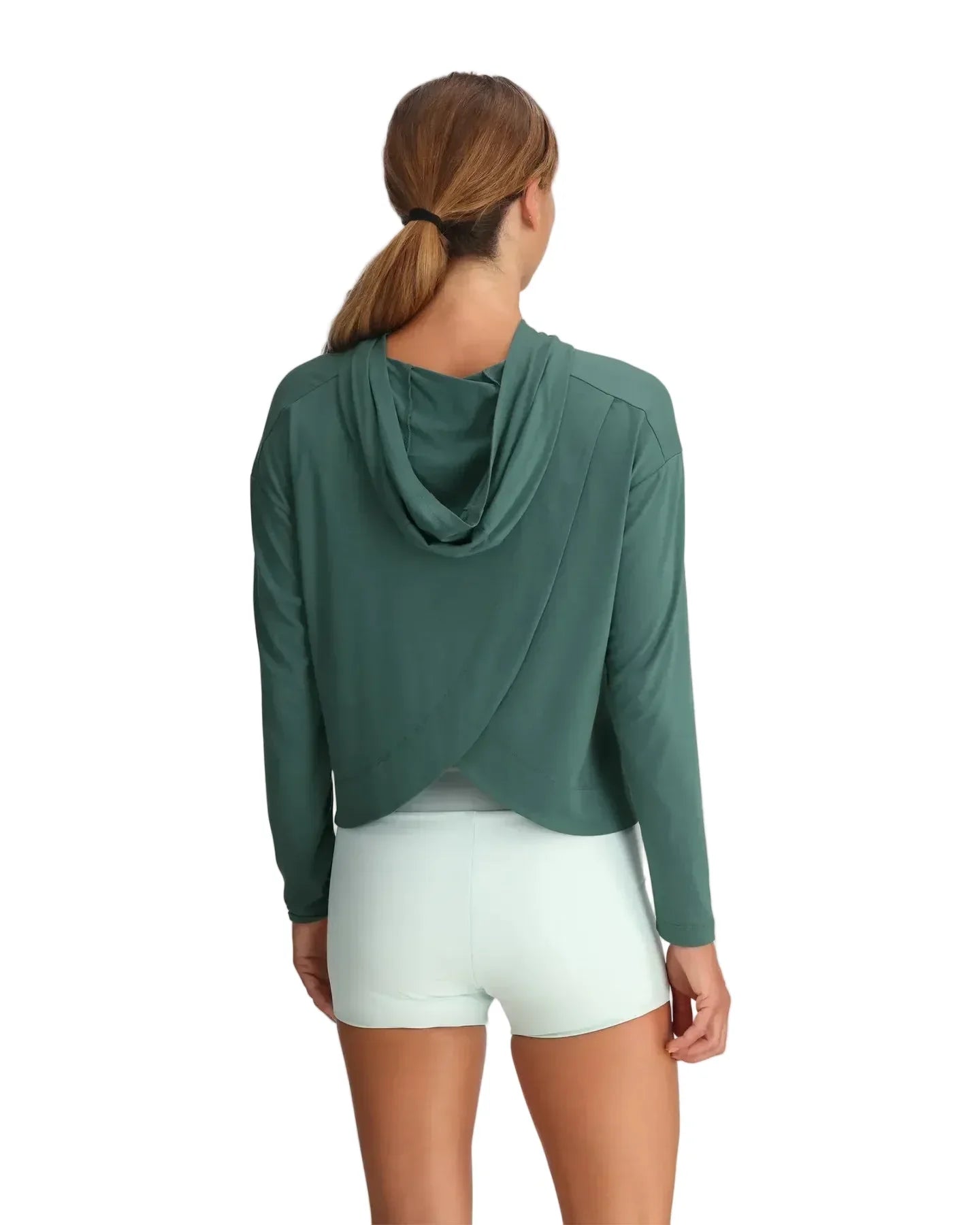 Women's Free Fly Sea Pine Bamboo Shade Crossover Hoodie FF612-535