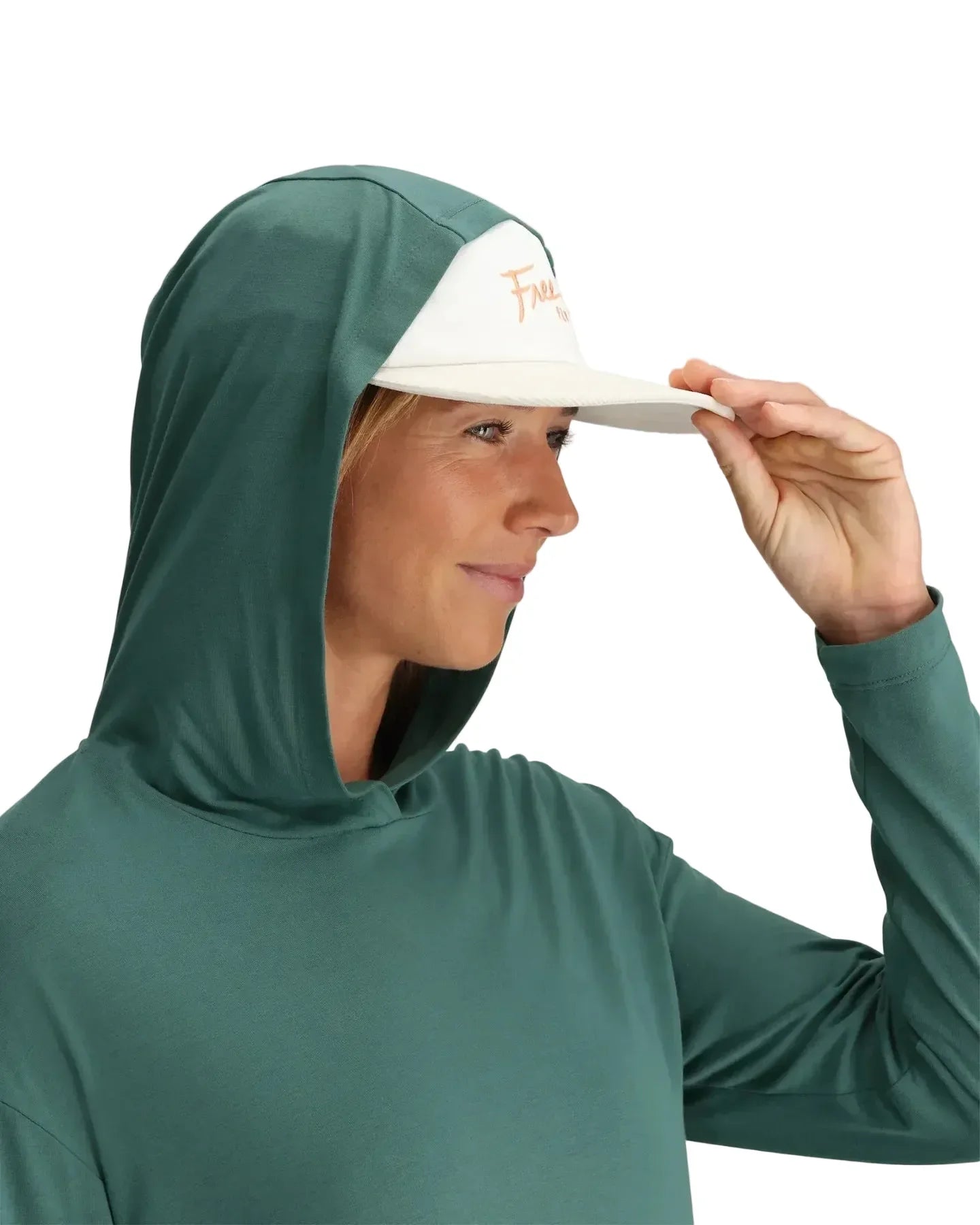 Women's Free Fly Sea Pine Bamboo Shade Crossover Hoodie FF612-535