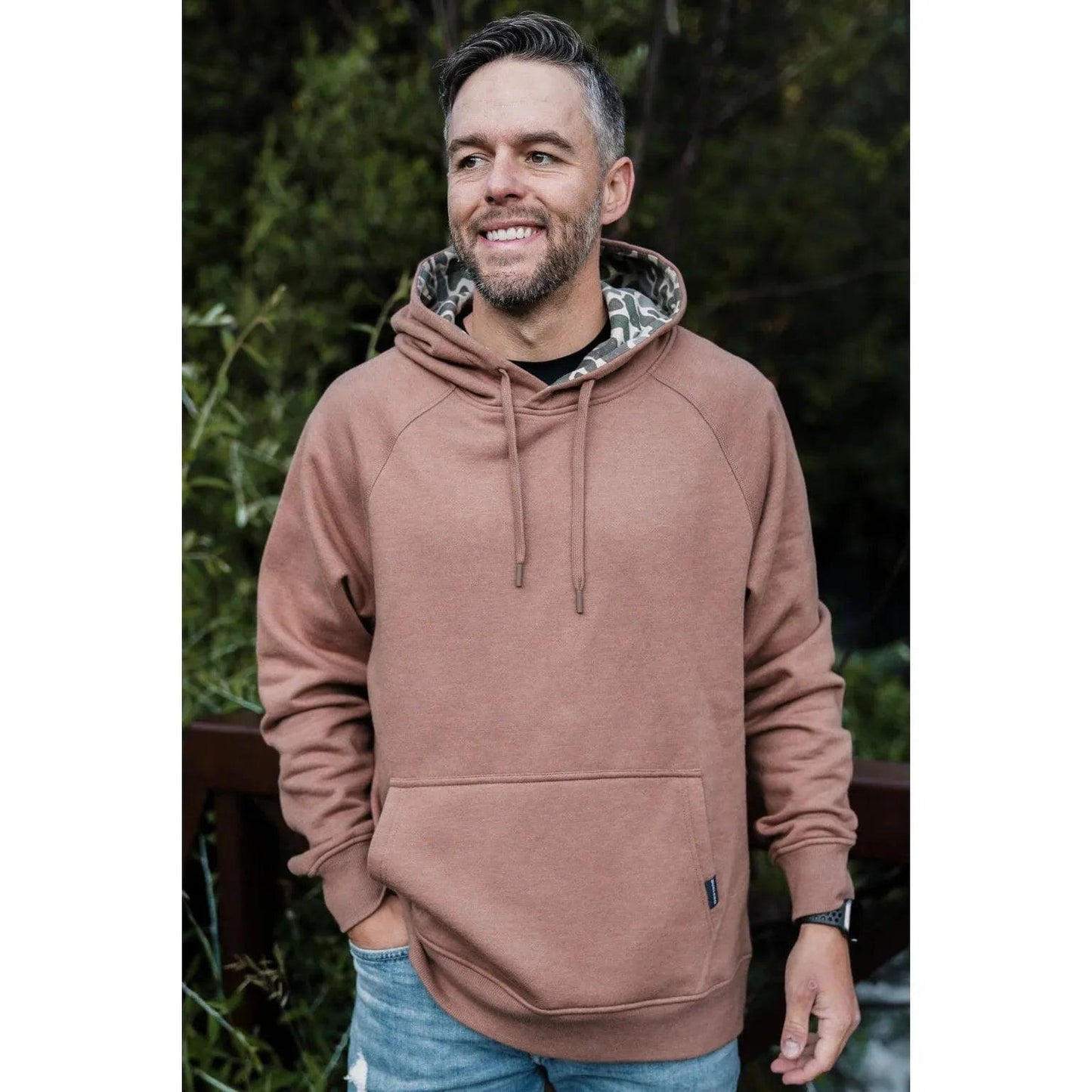 Men's Burlebo Fleece Hoodie FH-HBRN-CDCH - Crazy House Western Wear