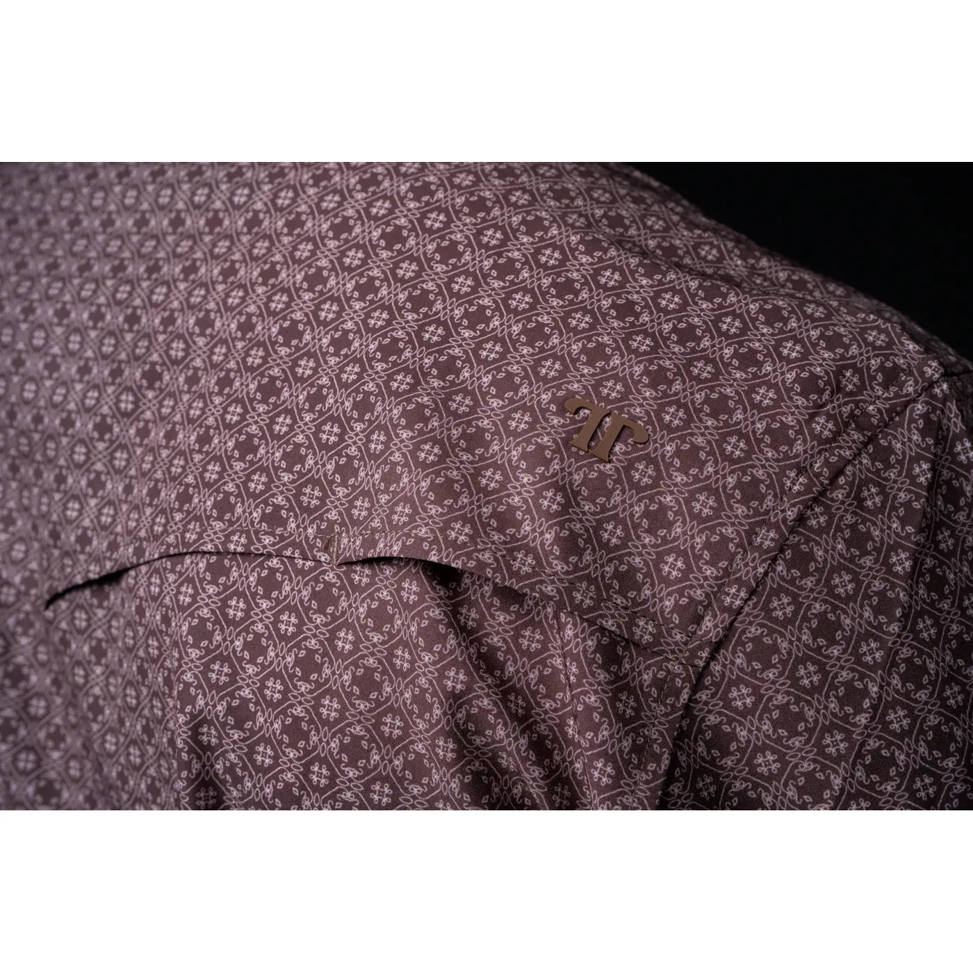 Men's Ferrell The Silas in Brown Long Sleeve Snap Shirt FPL1002571