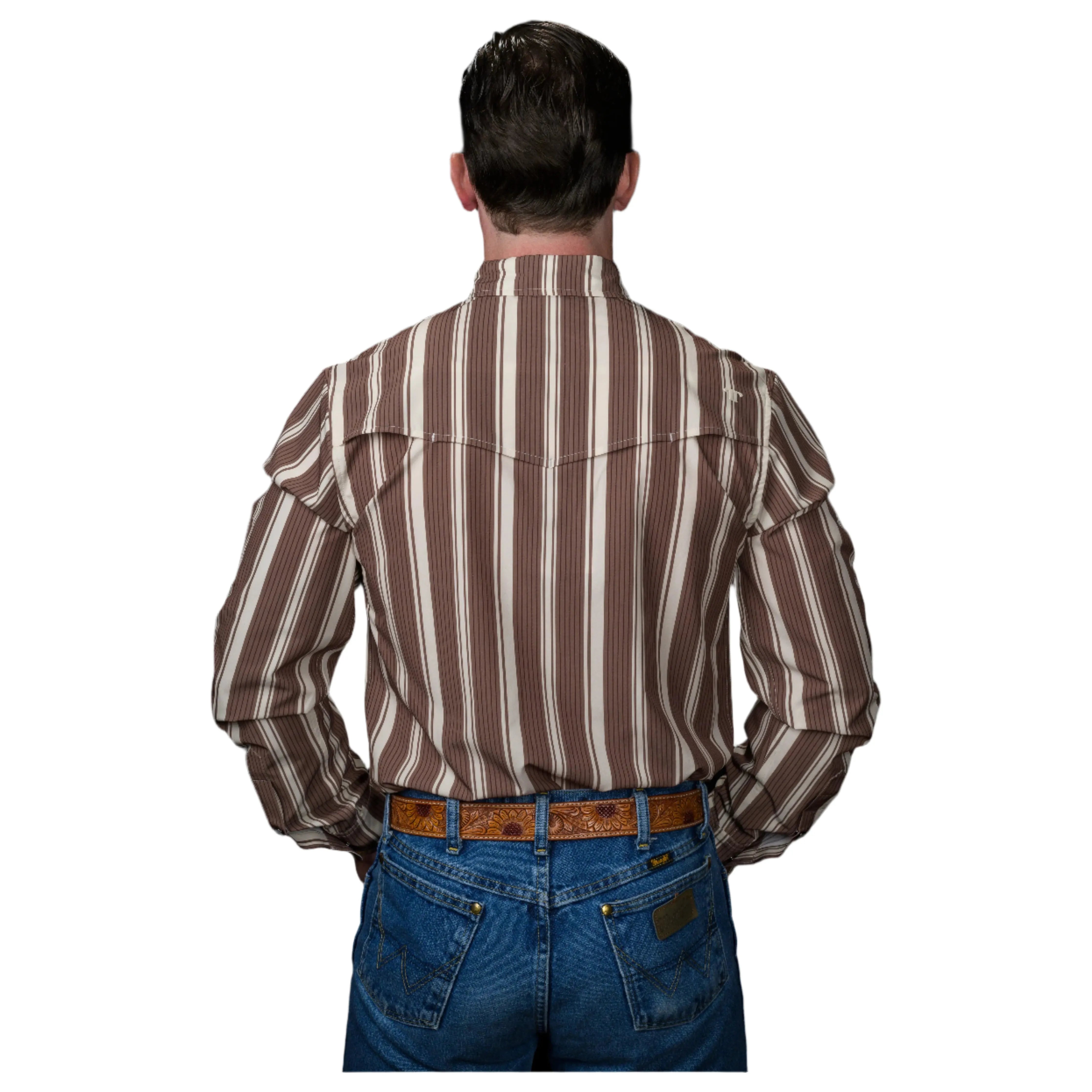 Men's Ferrell The Atlas in Brown - Long Sleeve Snap Shirt FPL1002591 - Crazy House Western Wear