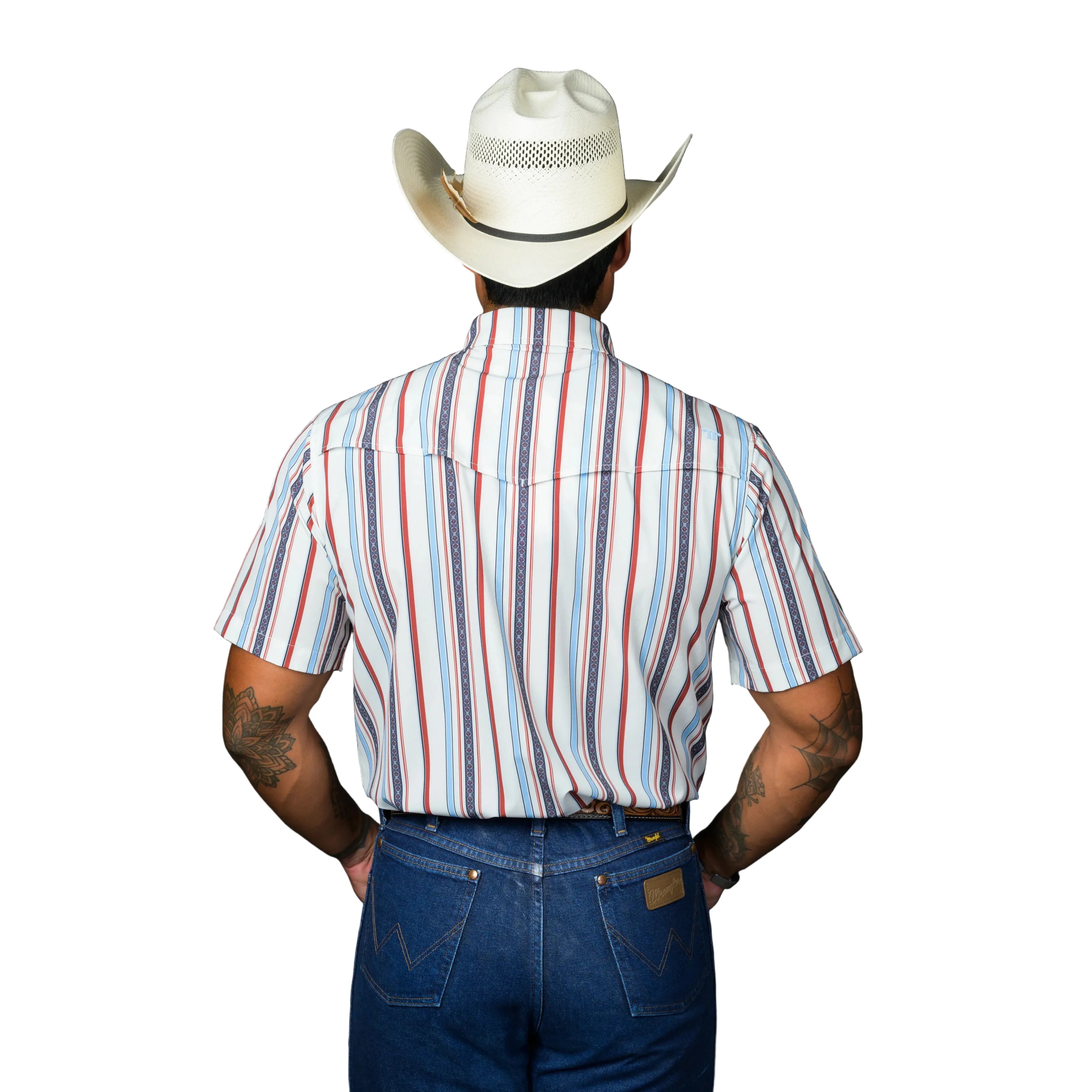 Men's Ferrell White Short Sleeve Snap "The Brooks" Shirt FPS1026002