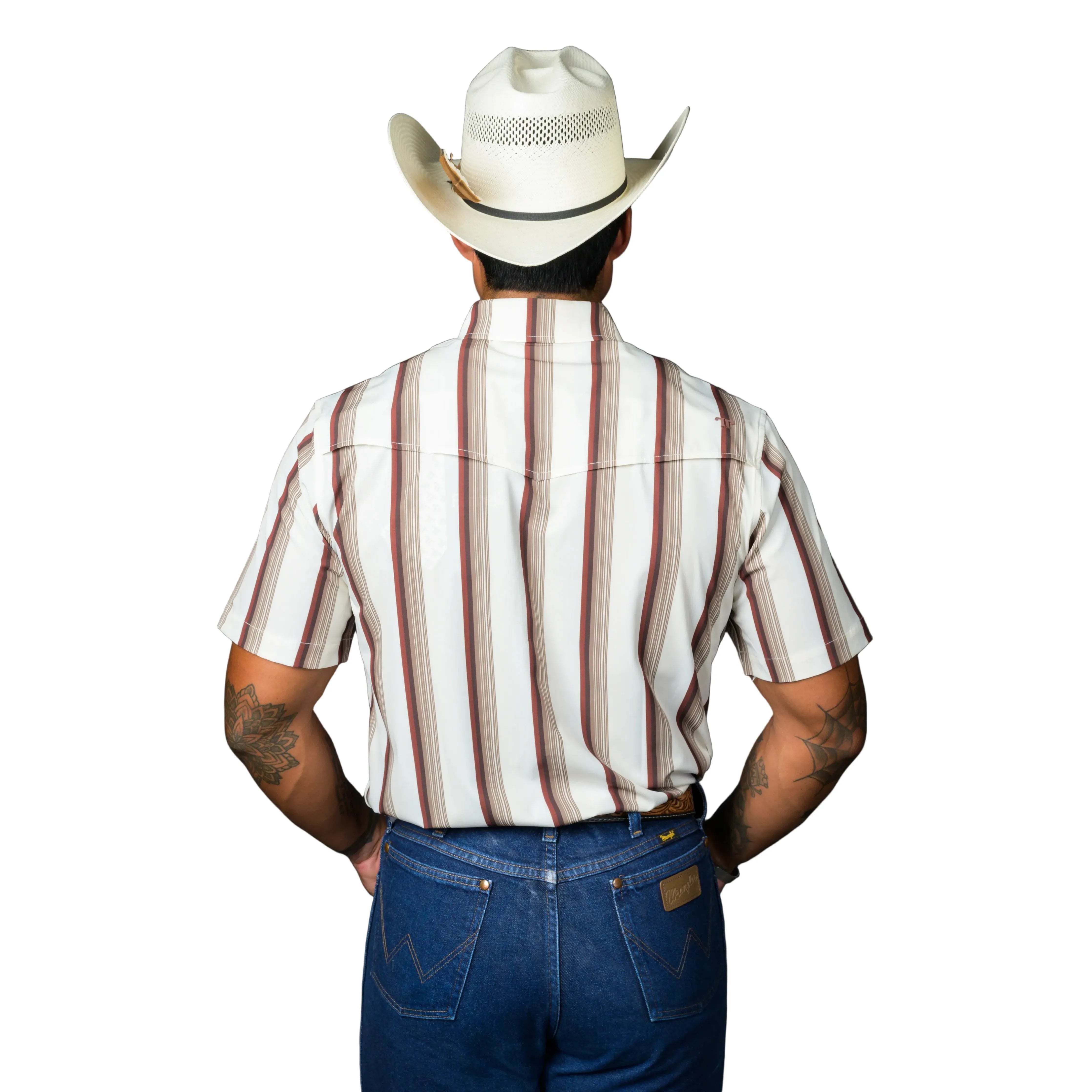 Men's Ferrell Short Sleeve "The Tristan" Brown Snap Shirt FPS1026049