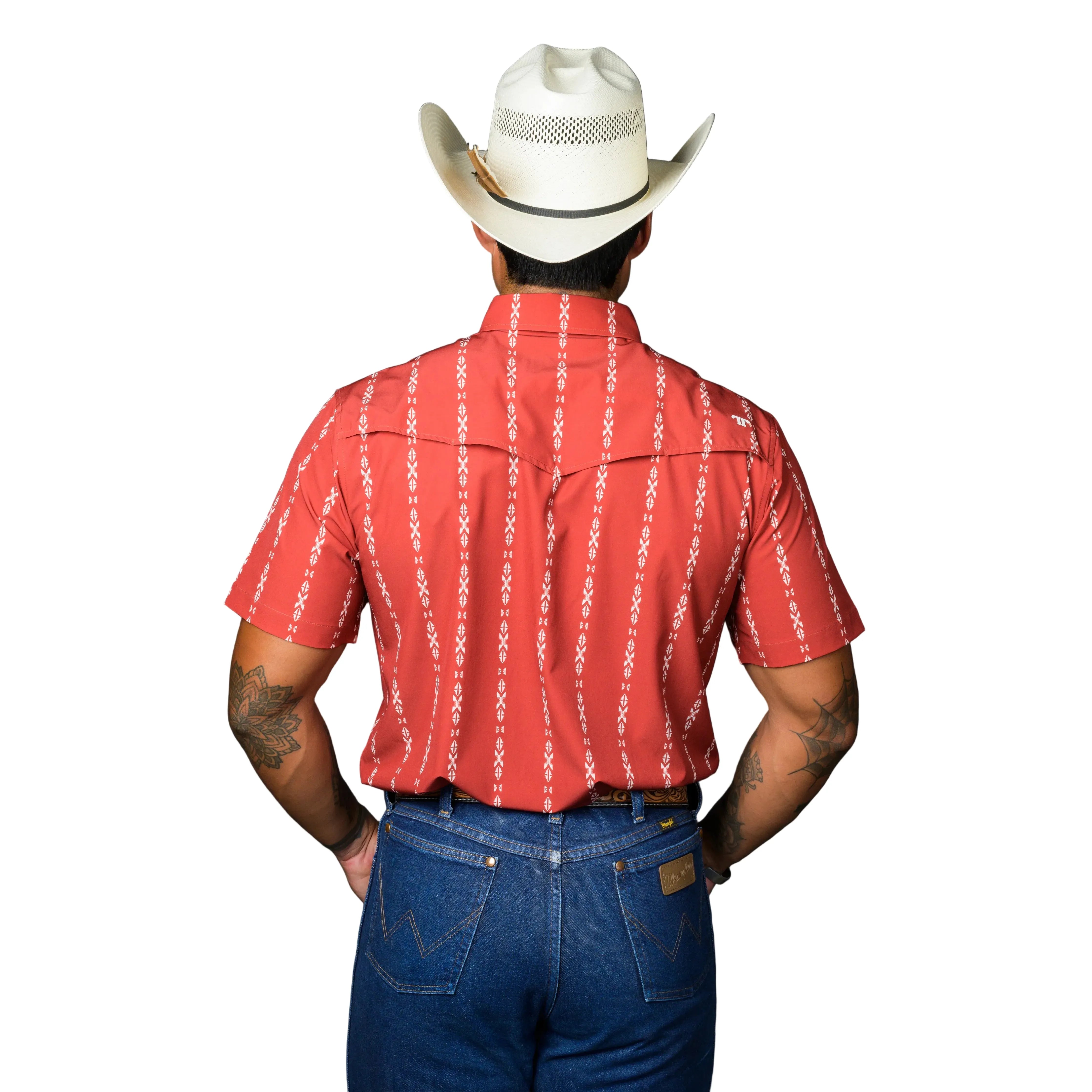 Men's Ferrell Short Sleeve Red "The Maverick" Shirt FPS1026065