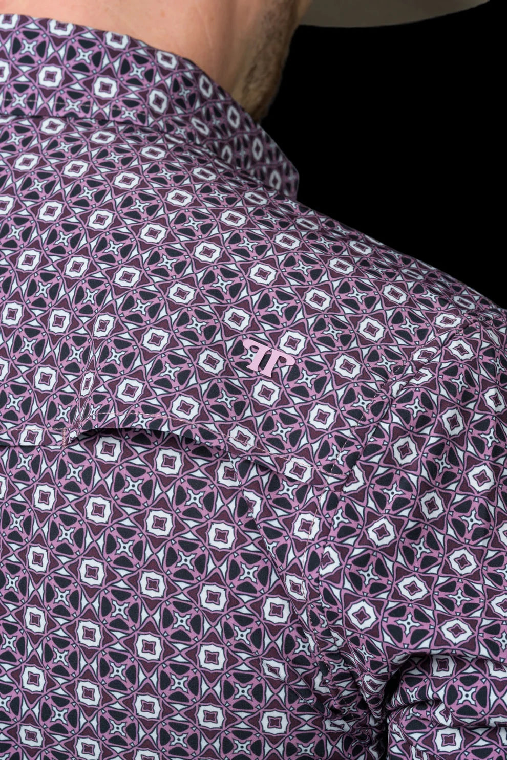 Ferrell Men's The Emerson Short Sleeve Pearl Snap Shirt In Maroon FPS1026180