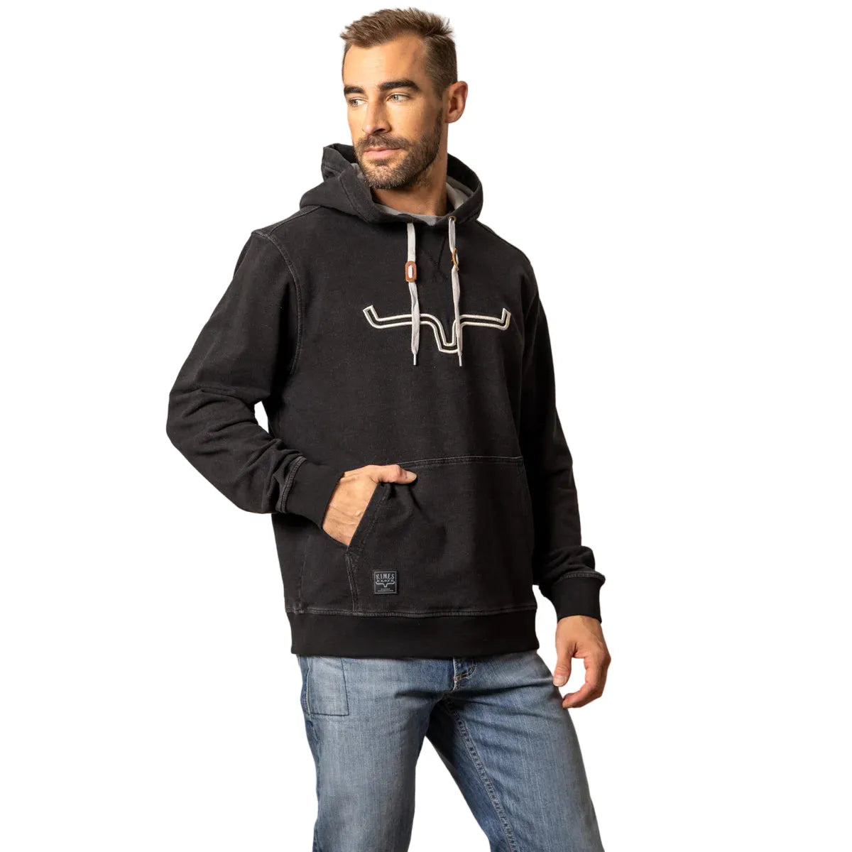 Men's Kimes Ranch Faded Black FTI Hoodie
