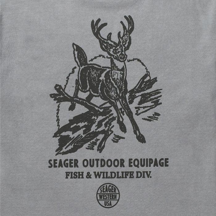 Men's Seager F&W Divison Premium Tee Pigment Gray MTSU26PFWDIVPGRY