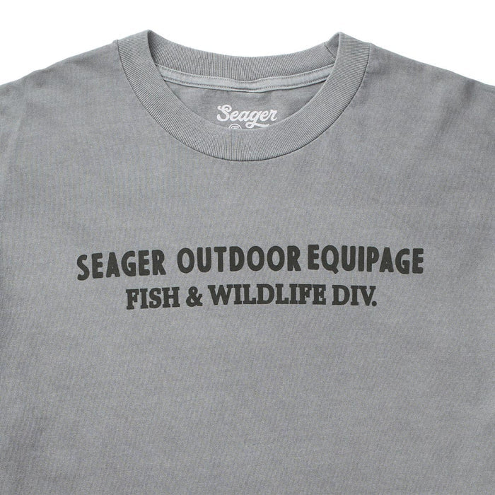 Men's Seager F&W Divison Premium Tee Pigment Gray MTSU26PFWDIVPGRY
