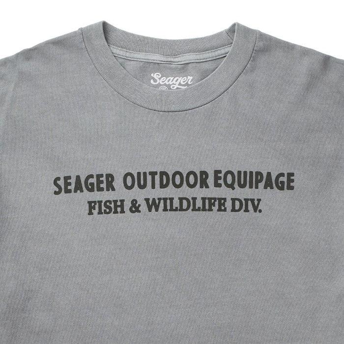 Men's Seager F&W Divison Premium Tee Pigment Gray MTSU26PFWDIVPGRY