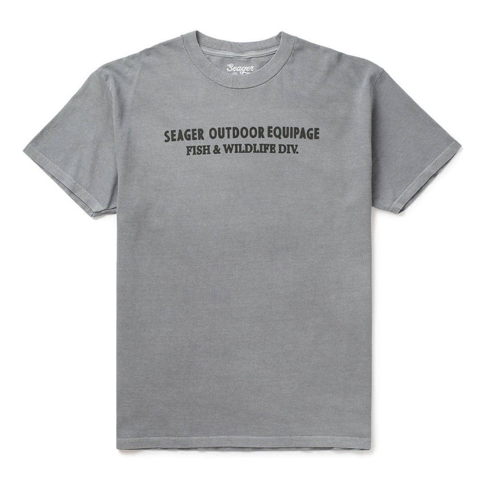 Men's Seager F&W Divison Premium Tee Pigment Gray MTSU26PFWDIVPGRY