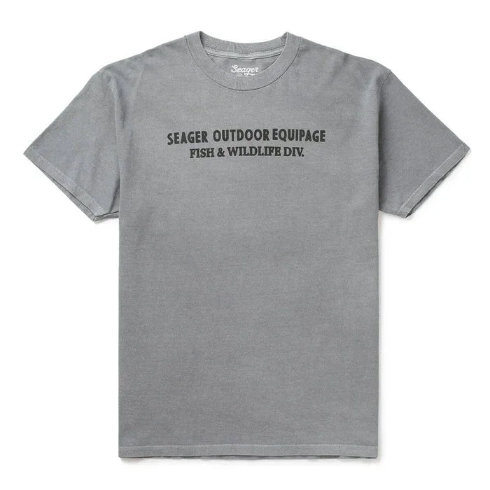 Men's Seager F&W Divison Premium Tee Pigment Gray MTSU26PFWDIVPGRY