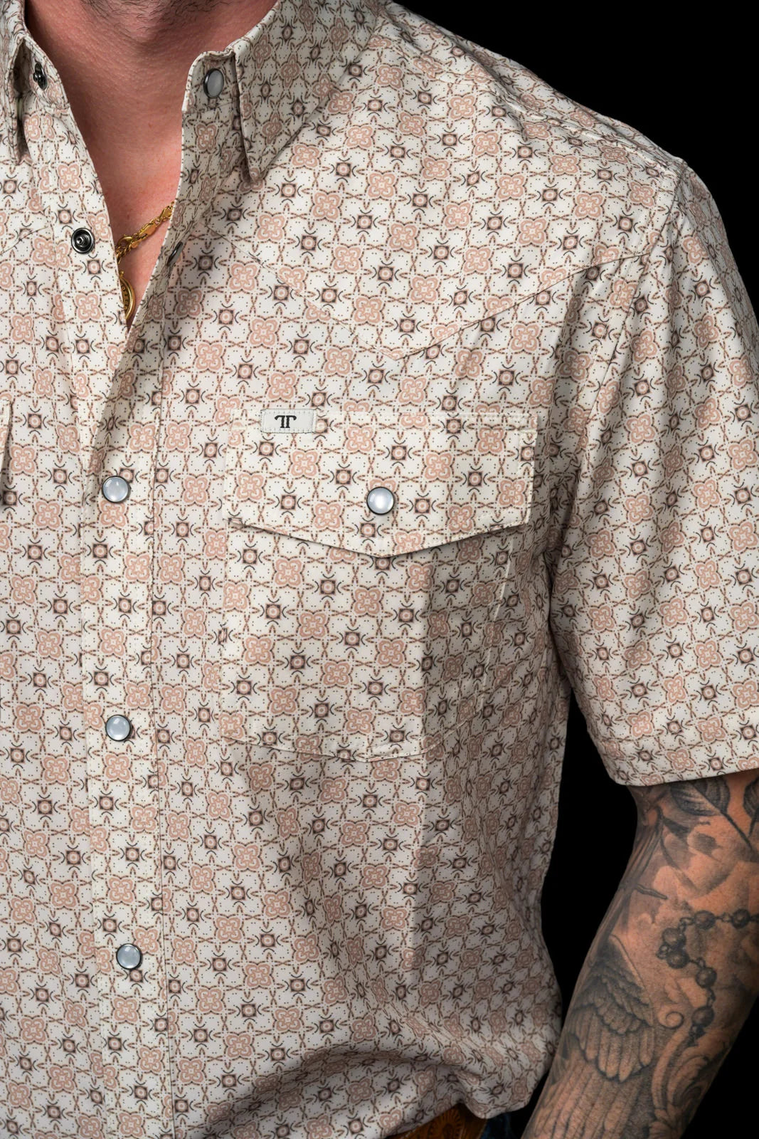 Ferrell Men's The Callen Short Sleeve Pearl Snap FPS1026108