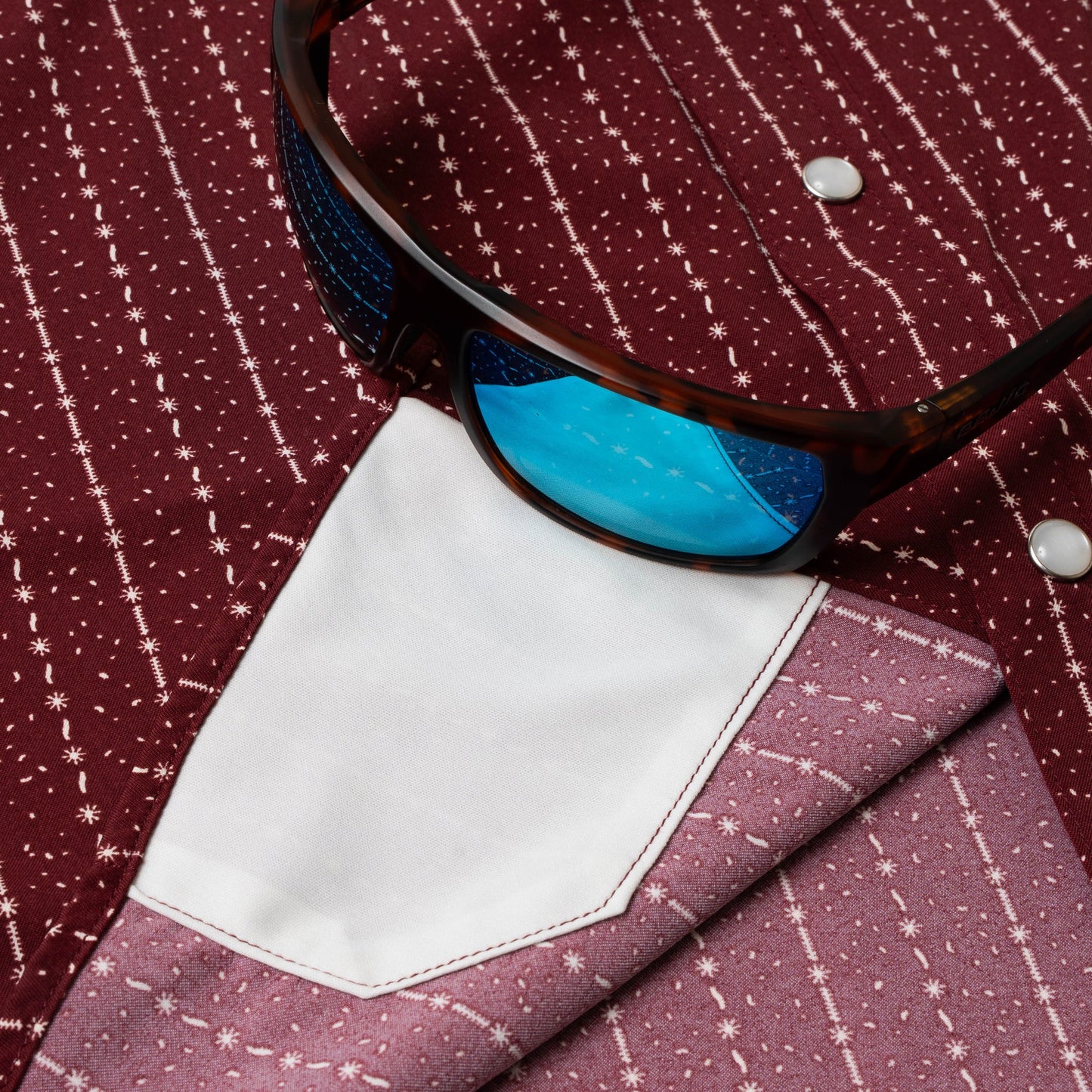 Men's Poncho "The Farmer" Snap Up Shirt