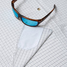 Men's Poncho "The Palmetto" White Long Sleeve Button Up Shirt