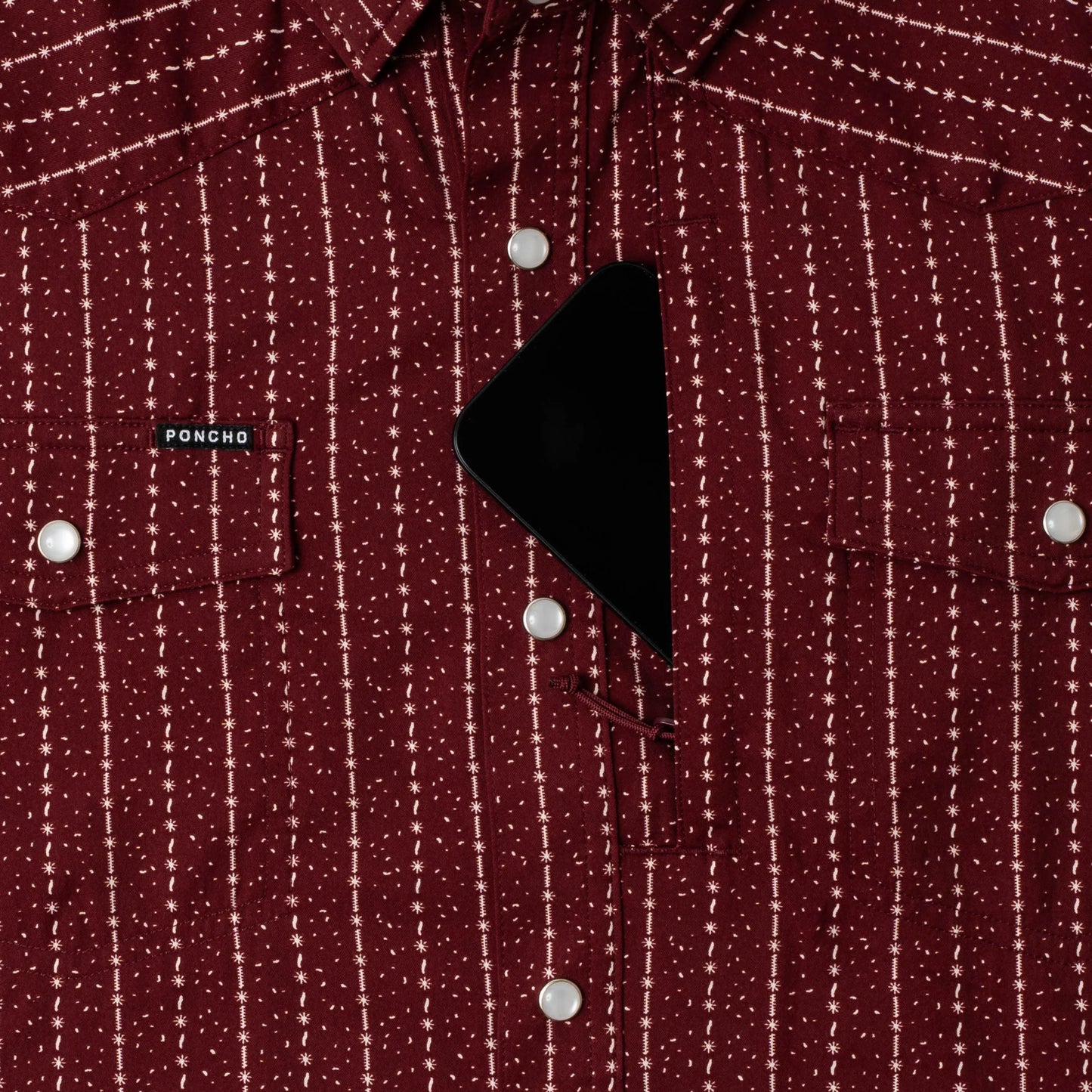 Men's Poncho "The Farmer" Snap Up Shirt