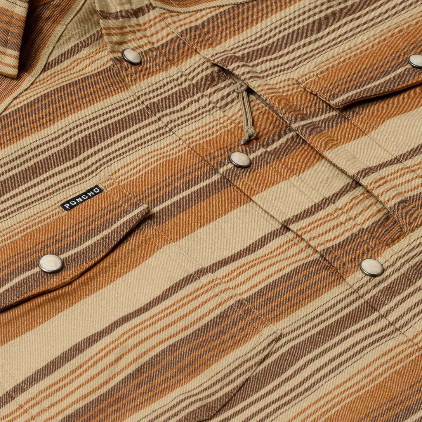 Men's Poncho "The Adobo" Long Sleeve Snap Up Shirt