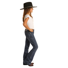 Girl's Rock & Roll Trouser in Dark Vintage G5F1702 - Crazy House Western Wear