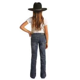 Girl's Rock & Roll Trouser in Dark Vintage G5F1702 - Crazy House Western Wear