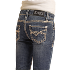 Girl's Rock & Roll Trouser Ivory Embroidery G5F9516 - Crazy House Western Wear